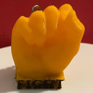 Trump fight fist keychain